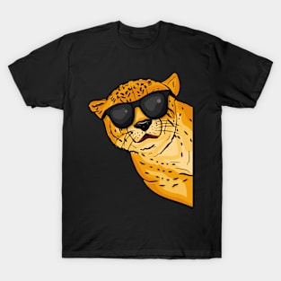 Cool Cheetah Lover Gift Kids Sunglases Cheetah T-Shirt